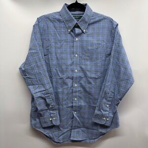 Lauren Ralph Lauren Men‎ Classic Fit Plaid Stretch Non Iron Button Down 16 32/33